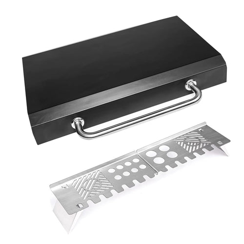 Products Hard Cover Hood Lid + Warming Rack Grates for Blackstone Griddle 28 inch Flat Table Top