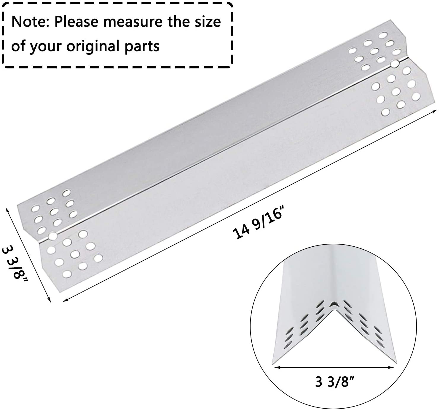 LS'BABQ Kit De Pièces Barbecue Pour Nexgrill 5 Brûleurs 720-0888, 4 Brûleurs 720-0830H - Grilles, Brûleurs Inox, Plaques émaillées