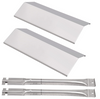 Repair Kit Burners Heat Plates Tents for Nexgrill 820-0033 Flame Tamer Megamaster 820-0033M Grill Parts 04005820A0 Burner Cover 10000687A0 Grill Burner