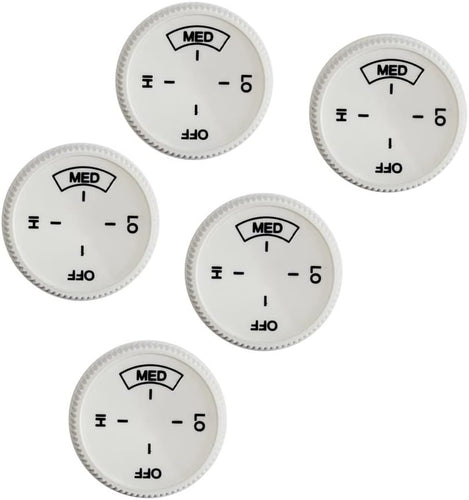 Baseboard Heater Thermostat Temperature Control Dial Knob 5PCS, White Baseboard Heater Knob, Wall Heater Board Knob