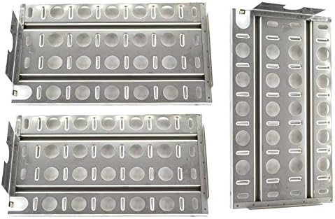 3Pcs Briquette Tray Heat Plate Shields for Lynx L27, 36, 48, L30APSFR, LBQ27RE, L54R, L30F, LBQ27FR Built In Gas Grill Models, 16 7/8" x 9 1/2"