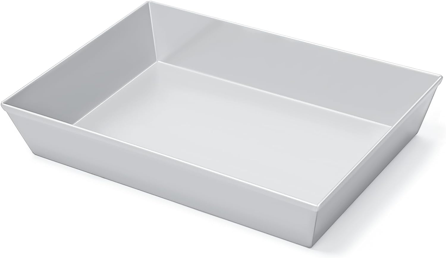 RimCereal Grandma Style Pizza Pan - 2 Pack Rectangular Carbon Steel, 13.5x9.5 Inch, Non Stick