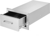 14W x 8.5H x 23D Inch Outdoor Kitchen Drawers Stainless Steel, Flush Mount Double Drawers, BBQ Drawers for Outdoor Kitchens or Built-in BBQ Island