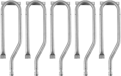 Burner Tube for Jenn-air Grill Parts 740-0142, 750-0142, 740-0594, 750-0594 Gas Grill Models, 15 13/16 inch x 4 3/8 inch, Stainless Steel, Set of 5