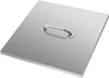 Stainless Steel 21 Inch Square Drop-in Gas Fire Pit Burner Pan Lid Cover fits 18'' Square Drop-in Gas Fire Pit Burner Pan