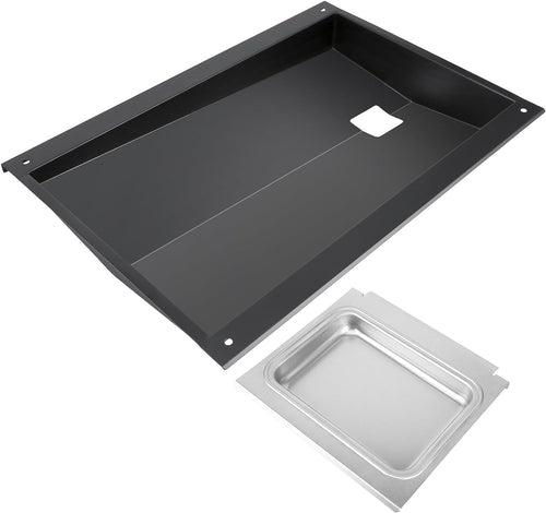 Grease Bottom Tray 62757 and Catch Pan 67047 Kit for Weber Genesis 300 Series Front Knobs Models 2011 and Newer, 19 3/4" x 14 1/4"