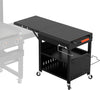 Outdoor Table Cart for Blackstone 28"/36" Omnivore Griddle, 50" x 22“ Large Prep Station Grill Stand with Side Table for Blackstone 17”/22” Griddle

