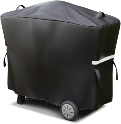 Grill Cover 7112 for Weber Q200, Q300, Q2000, Q3000 with Q Cart Series Grills