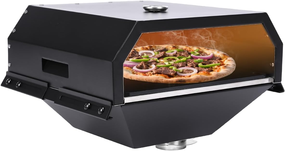 Pizza Oven Attachment for Grill, Outdoor Pizza Oven Accessories
