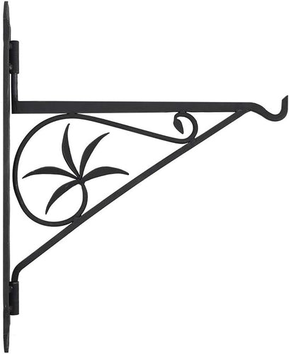 18-inch Fireplace Pot Hanger Bracket Wrought Iron Fireplace Crane Black Powder Coated