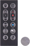 Remote Control for Dyson HP04 Pure Hot + Cool Purifying Heater Fan, Replacement Remote for Dyson 969897-02 / 969897-03 (Black with Magnetic)

