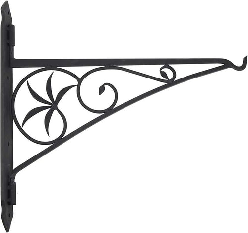 24-inch Fireplace Pot Hanger Bracket Wrought Iron Fireplace Crane Black Powder Coated