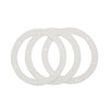 3Pcs 6" Pellet Stove White Gasket for Combustion Exhaust Fan Mounting Blower to Housing Seal with 100's and Most Pellet Stoves 2100J