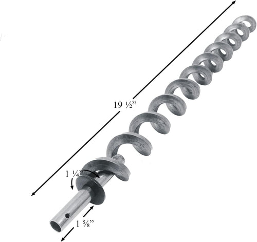 Grill Auger Flighting Shaft 19.5" for ASMOKE AS660, AS660N-1, AS700P Wood Pellet Smoker Grills