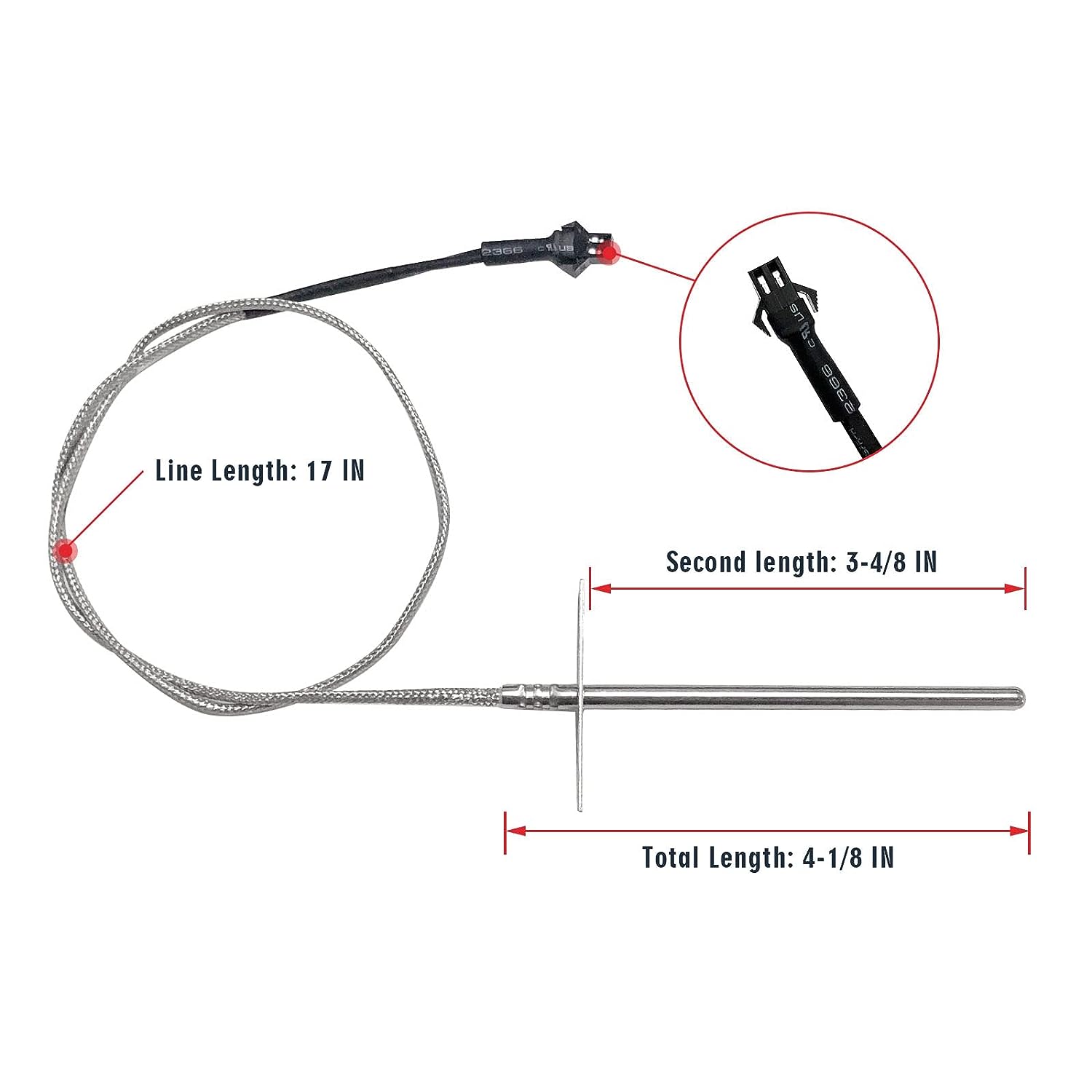 RTD Temperature Probe Sensor for Pit Boss 3, 5, 7 Series, Pro Series I –  GrillPartsReplacement - Online BBQ Parts Retailer