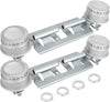 Double Burner Assembly Kit WB16K10026 WB29K17 Compatible with General Electric Hotpoin Gas Stove Burner Replaces 65932 868697 AP2633210 PS232404