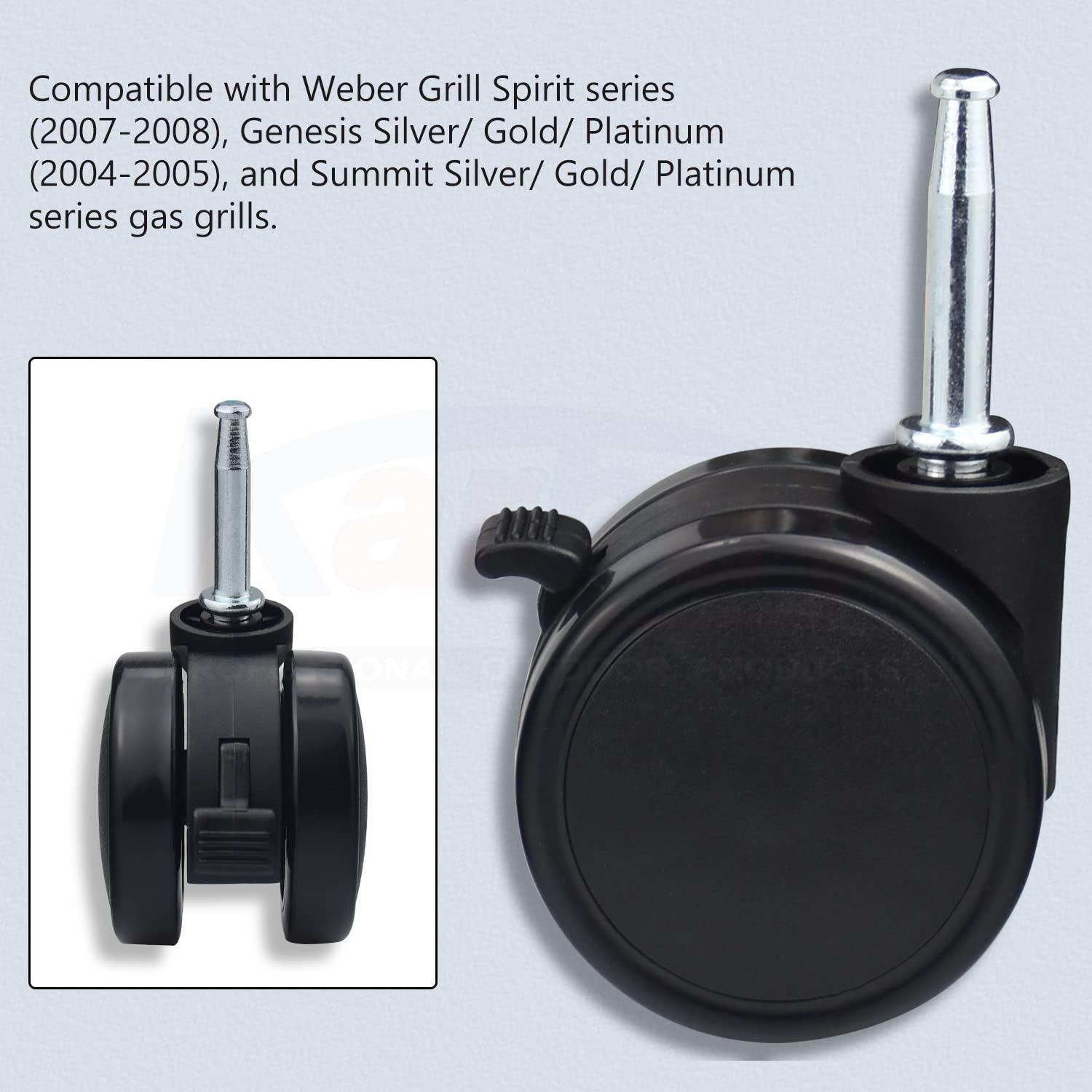 Weber 6414 Caster Wheel with Caster Insert fits Genesis 1000-5000 Gene ...