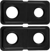 WB34K10009 Right WB34K10010 Left Burner Drip Pans for GE Hotpoint Gas Stove Range Parts 16.6" x 8" Gas Stove Range Catch Pan Drip Bowls 2 Pcs
