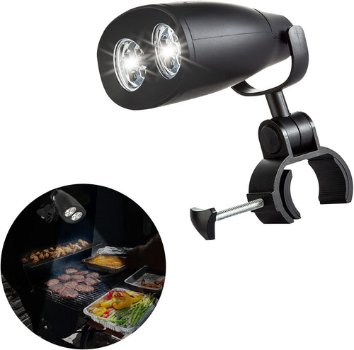 Barbecue Grill Light Batteries Included, 360°Rotation with 10 Super Bright LED Lights, Durable, Weather Resistant for BBQ Gas/Charcoal/Electric Grill