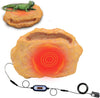 Reptile Heat Rock for Bearded Dragon Lizard 12V Thermostatically Controlled Heatwave Reptiles Rock Heater for Turtle, Snakes, Hermit