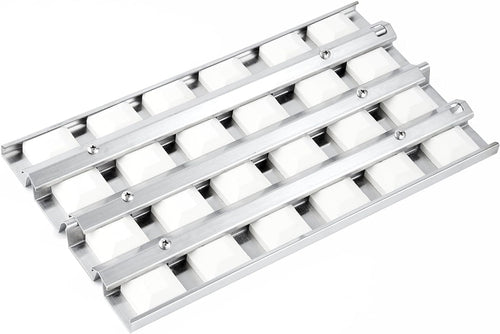 814554 Stainless Steel Heat Plates Briquette Tray for Wolf 36” OG36 Series Gas Grill, Kit with 24Pcs Ceramic Briquettes