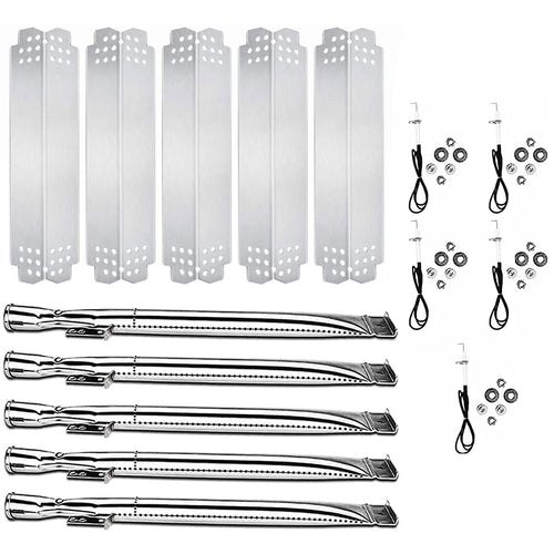 Grill Repair Parts Kit fits Nexgrill 720-0888, 720-0888N, 720-0882S, 730-0882S, Burner Tubes and Heat Plates Replacement Set