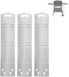 Stainless Steel Heat Plates Kit for Walmart Expert Grill 3 Burner Model XG10-101-002-02 and GBC2016WRS, 3-Pack