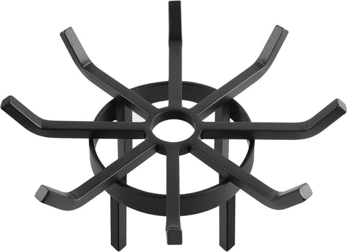 20 Inch Wrought Iron Log Grate Fire Pit Round Spider Wagon Wheel Firewood Stove Burning Rack Holder Chimney Hearth Kindling Stacking