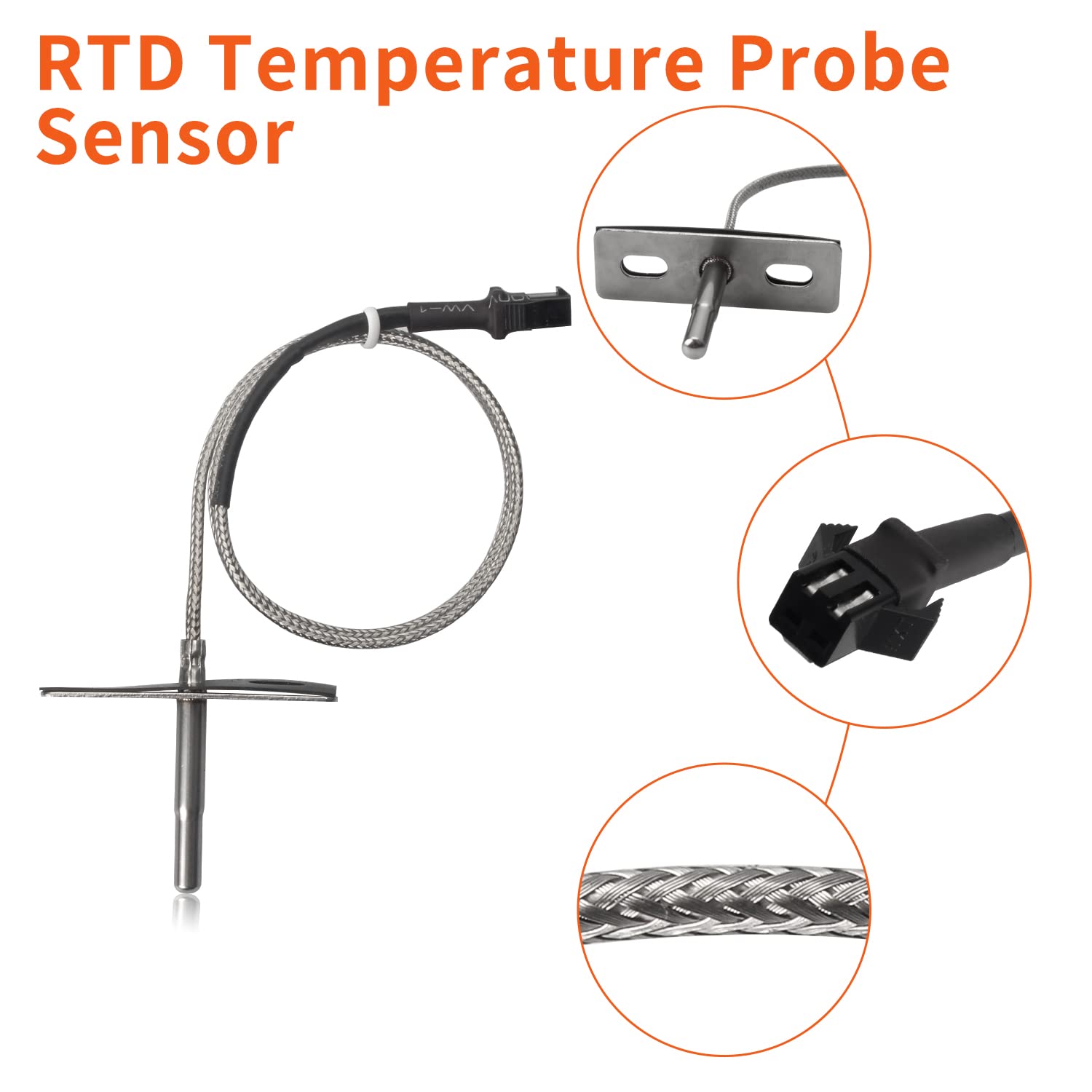 RTD Temperature Probe Sensor for Pit Boss 3, 5, 7 Series, Pro Series I –  GrillPartsReplacement - Online BBQ Parts Retailer