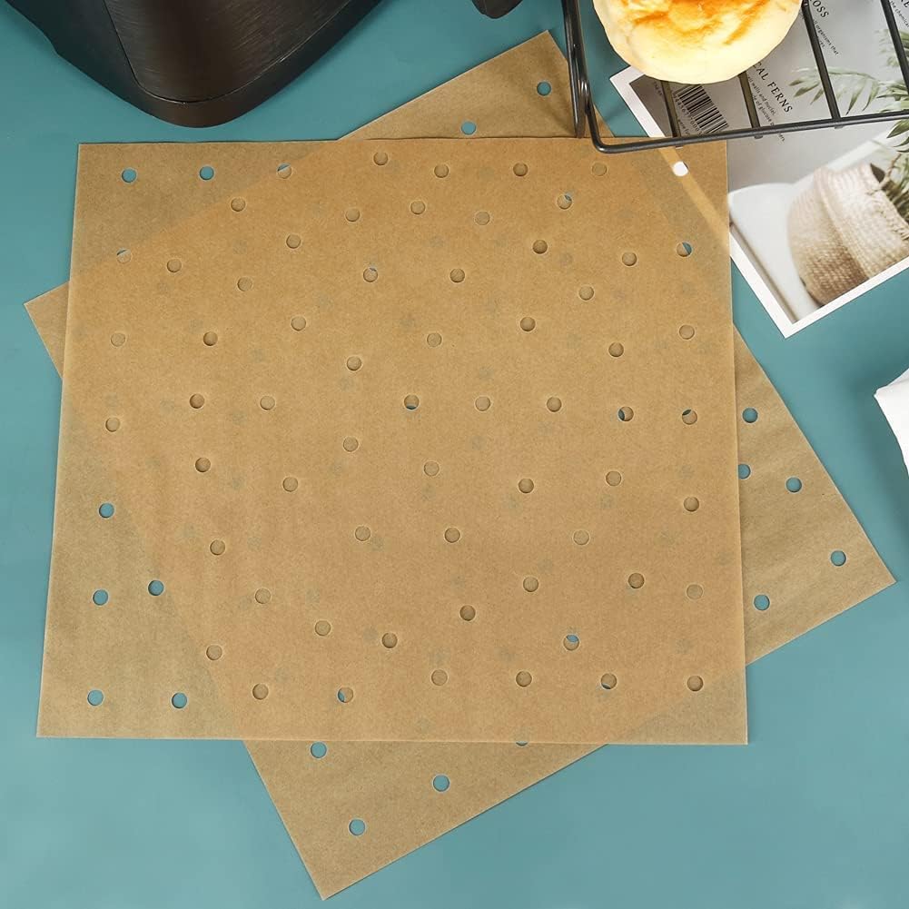 100 PCS Air Fryer Parchment Paper Liners - Disposable Non-Stick Sheets For Ninja 8-in-1 Flip Toaster Oven SP151 & Foodi Air Fryer Combo