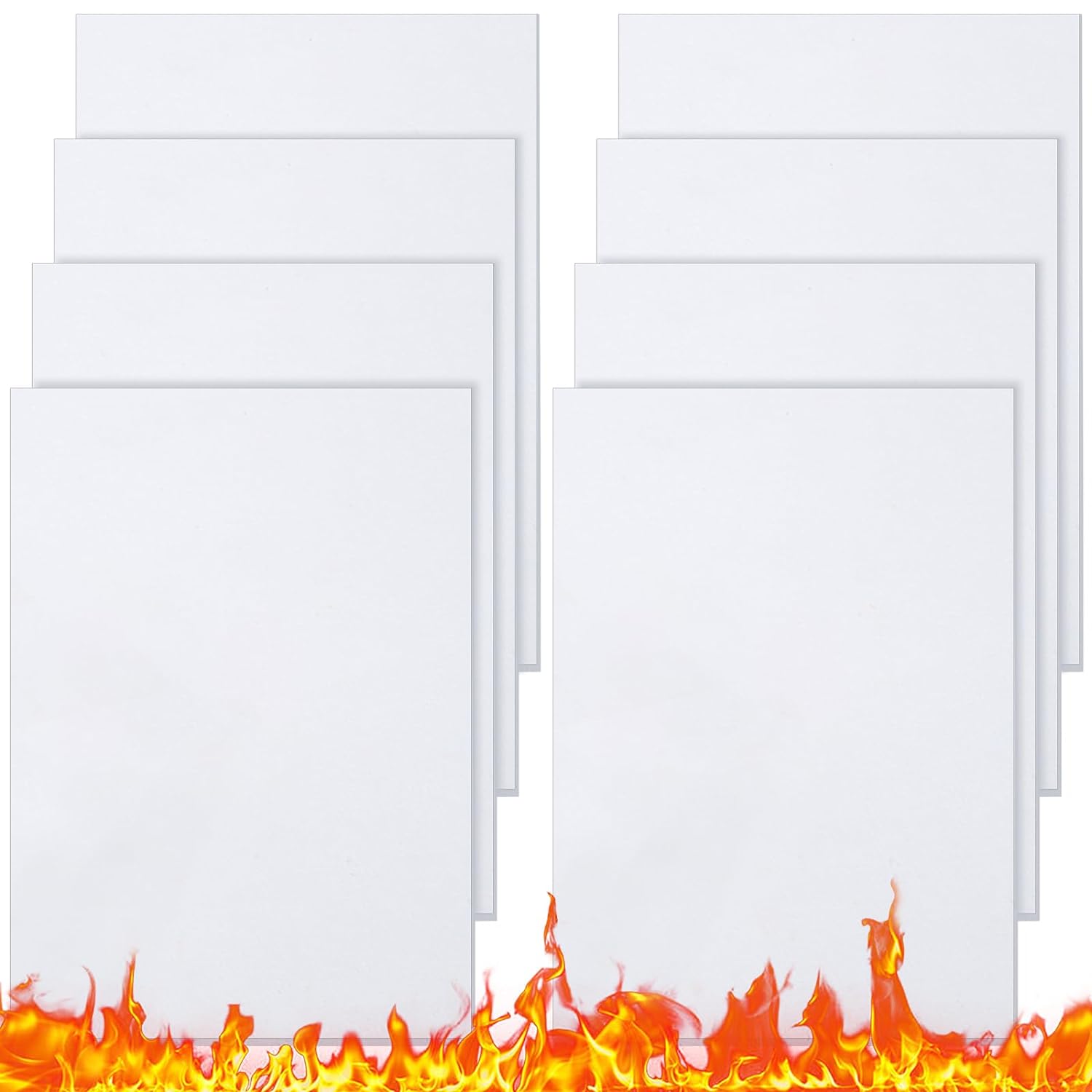 8 Piece High Temperature Gasket Paper, 1/8 Inch White Insulation Sheets 8 Piece High Temperature Gasket Paper, 1/8 Inch White Insulation Sheets