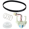 WH03X30517 Washer Shift Actuator & WH01X27538 Drive Belt & WH05X24185 Clutch & WH01X24434 Spring for GE Washing Machine Parts Set 4PCS