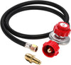 4 Feet High Hose Regulator, 3/8'' female flare, Up to 120,000 BTU/h, QCC-1/Type 1