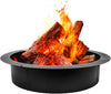 Fire Pit Ring 42-Inch Outer/36-Inch Inner Diameter Gas/Wood Firepit Ring DIY Fire Pit Rim Above or In-Ground for Backyard, Camping Outdoors