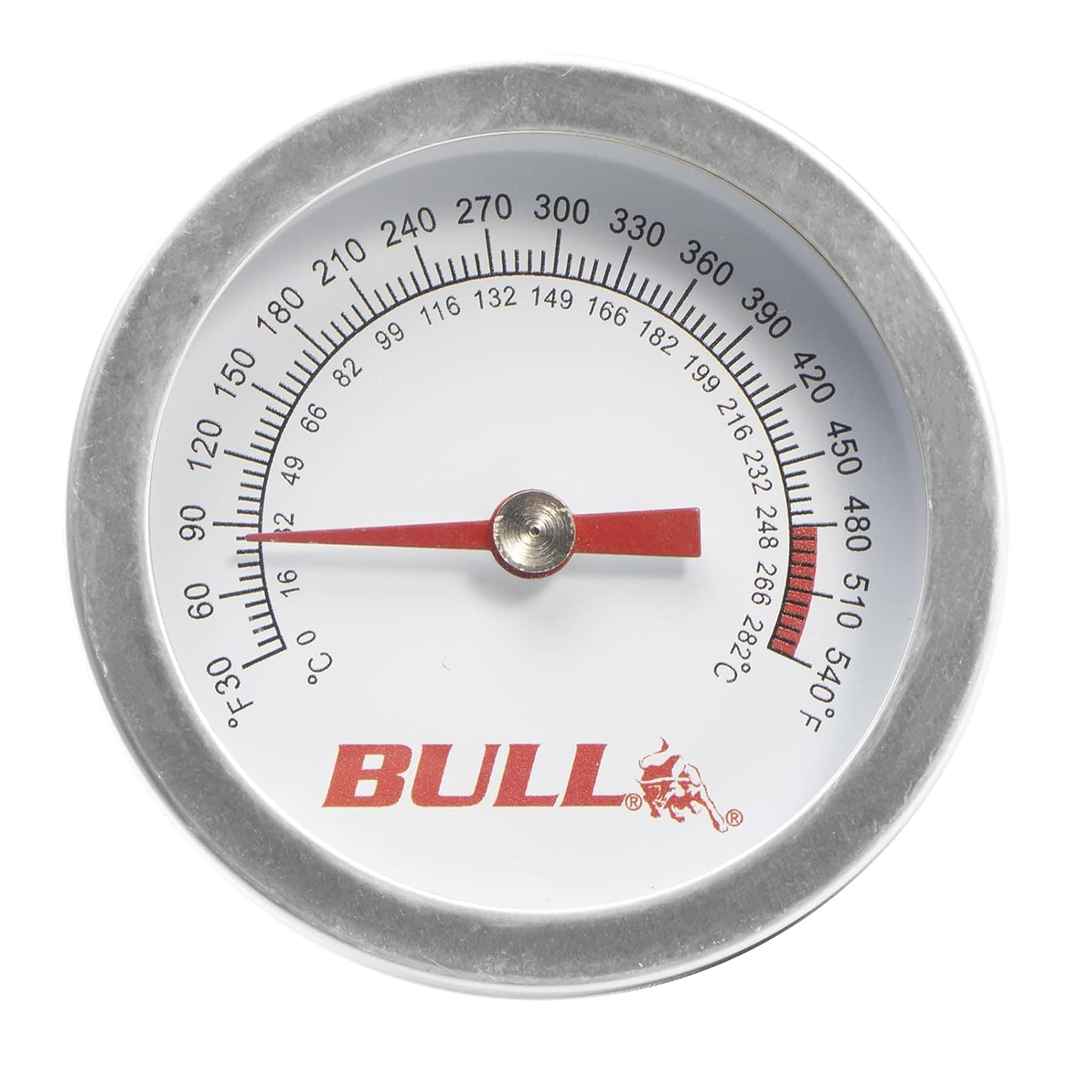 Heavy Duty BBQ Parts Rectangle Grill Thermometer at
