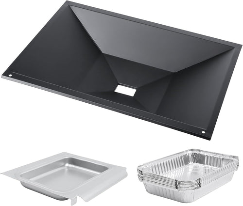 Grease Bottom Tray 66036, Catch Pan and Liners Kit for Weber Genesis II 300, 310, 315, 325, 335, 340 Series Models 2017 and Newer