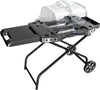 Collapsible Portable Grill Cart Stand Fit for Blackstone 22 Inch Griddle Grills with Table Shelf and Basket