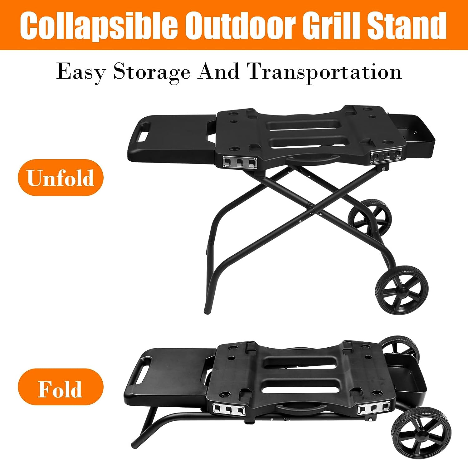 NINJA Woodfire Collapsible Outdoor Grill Cart Stand XSKSTAND - The