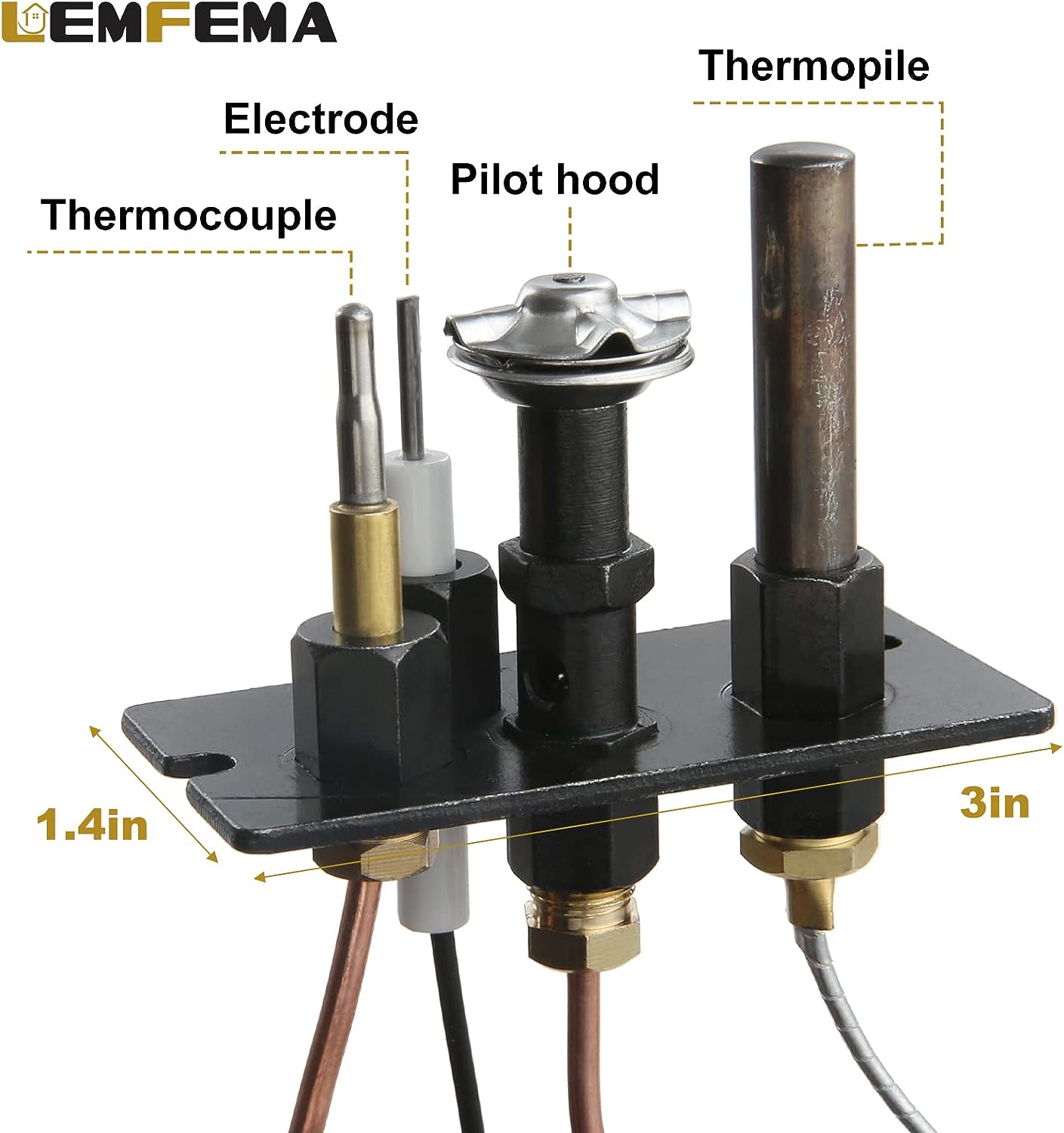 Fire Pit Thermocouple Replacement 10002264 Propane And Natural Gas