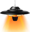 1500W Electric Hanging Patio Heater for Outdoors/Indoors - Porch, Patio, Dining Room, Studio, Infrared Patio Heater, IP34 Protection