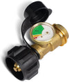 Gauge Level Indicator for 5-40lb Propane Tank with Type 1 Connection, Universal for RV Camper, Cylinder, BBQ Gas Grill, Heater and More Appliances