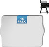 15 Pack BAC507 Drip Tray Liner for Traeger Pro 22 & Pro 575 Series Wood Pellet Smoker Grills, 22 x 16 Inch Disposable Aluminum Grill Tray Liner