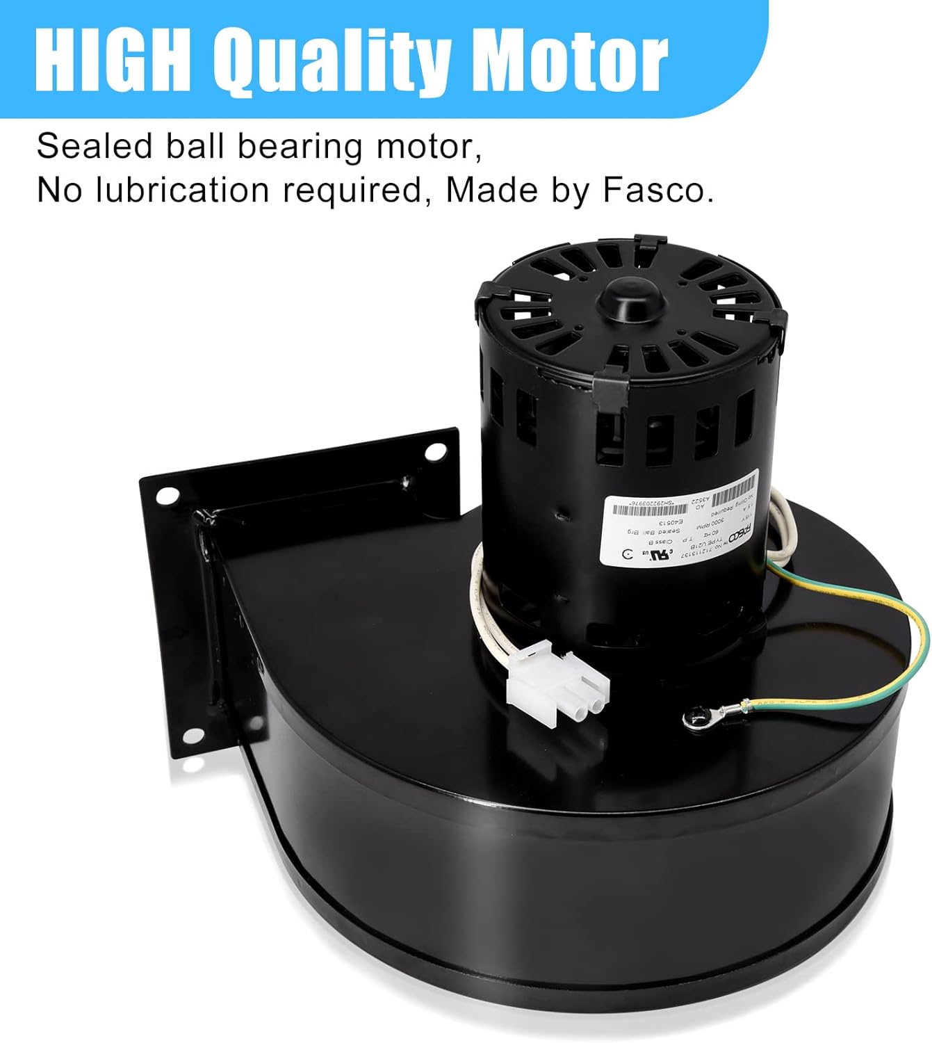 Adviace Convection Blower Replacement For Vogelzang VG5790 VG5770 Pellet Stoves - 80622 Blower Motor