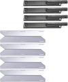 4 Pack Burner Heat Plates Kit for Jenn Air Nexgrill 720-0062, 720-0063, 720-0099, 720-0100, 720-0138, 720-0139, 720-0141 Gas Grills