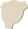 Heat Deflector Ceramic Pizza Stone fits for Char-Griller Kamado Egg Grills, fits 6211 The AKORN Jr. Smokin' Stone 