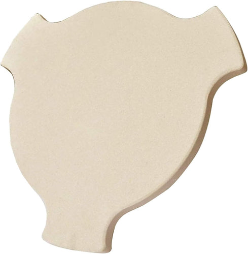 Heat Deflector Ceramic Pizza Stone fits for Char-Griller Kamado Egg Grills, fits 6211 The AKORN Jr. Smokin' Stone 