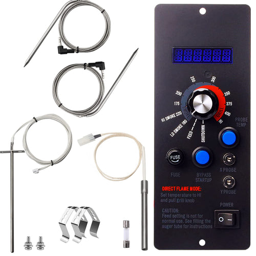 Digital Controller Thermostat Kit for Cabela's Magnum 36 (Gen 2) Wood Pellet Grills With Hot Rod Igniter, Meat Probe and RTD Temp Sensor