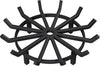 27 Inch Wrought Iron Log Grate Fire Pit Round Spider Wagon Wheel Firewood Stove Burning Rack Holder Chimney Hearth Kindling Stacking