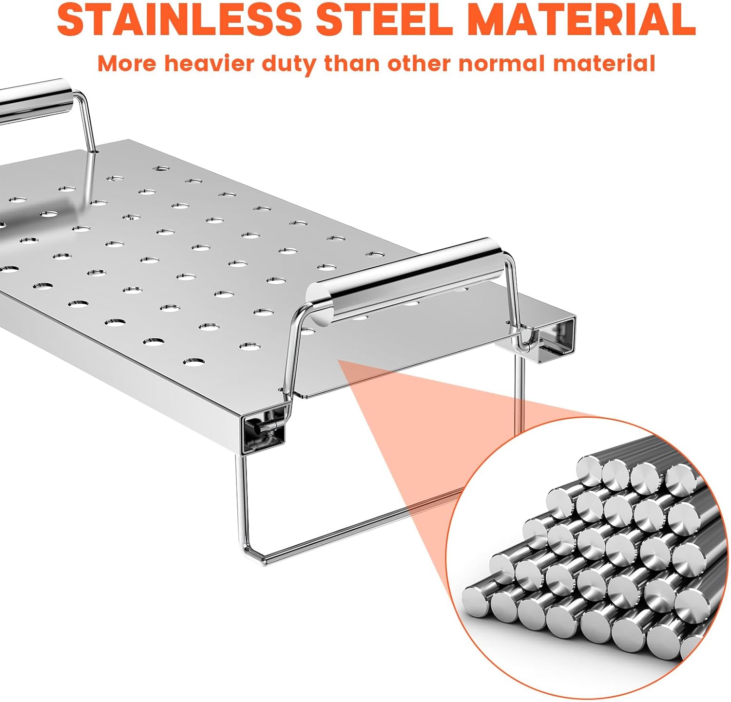 36 Inch Warming Rack Adjustable Griddle Warming Rack for Blackstone 17 22 28 36 Inch Flat T ...
