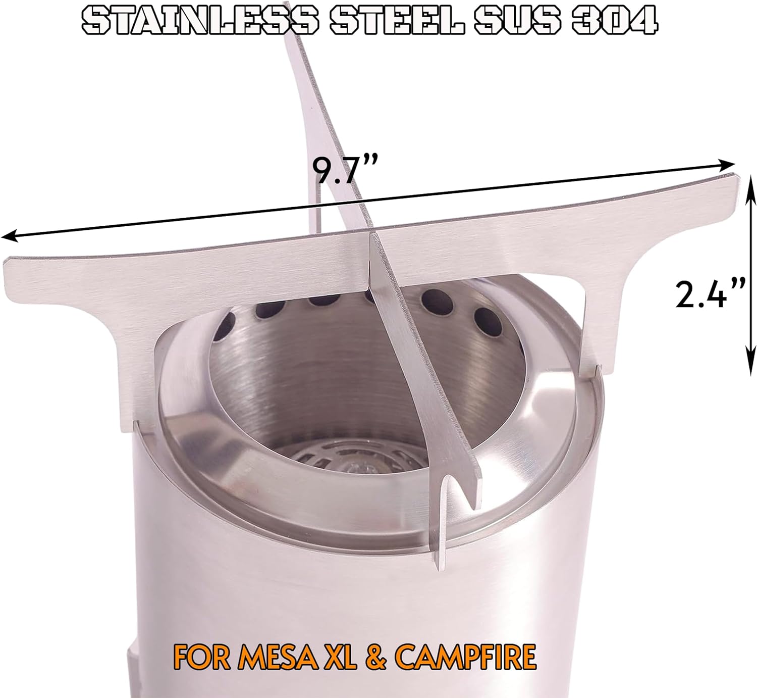 Cooktop Frame Fire Pit Cooktop Frame for Solo Stove Mesa XL Fire Pit, Camping Access ...